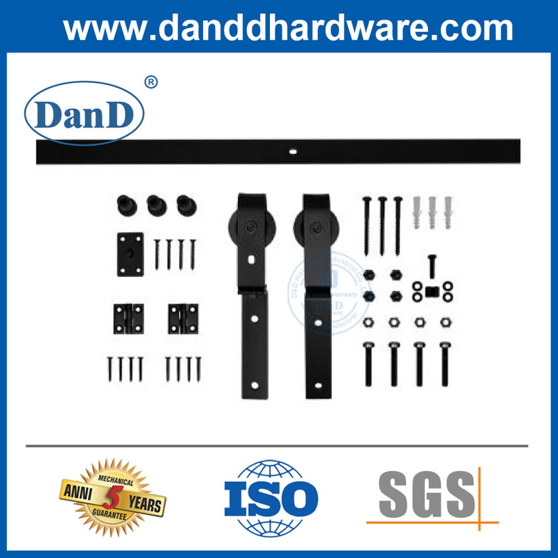 Folding Barn Door Rail Hardware Kit Bedroom Wooden Door Sliding Door Removable Sliding Door Rail Accessories-DDBD027