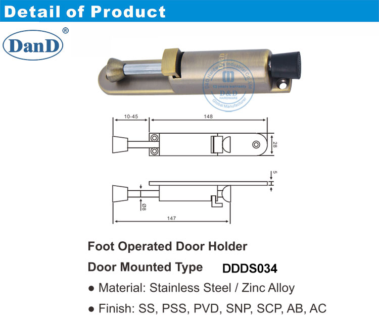 Foot Operated Door Holder