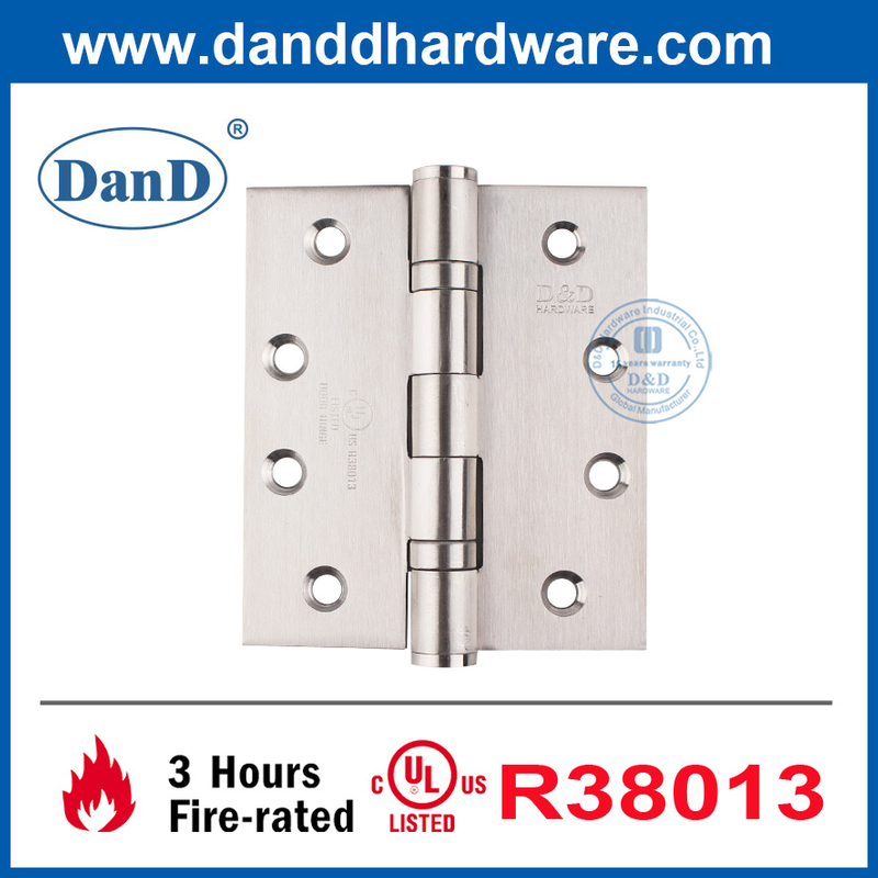 UL Listed Fire Rated Stainless Steel Interior Door Hinges for Hotel-DDSS001-FR-4X3.5X3