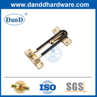 Polished Brass Door Guard Zinc Alloy Golden Door Latch Guard for Bedroom-DDDG008