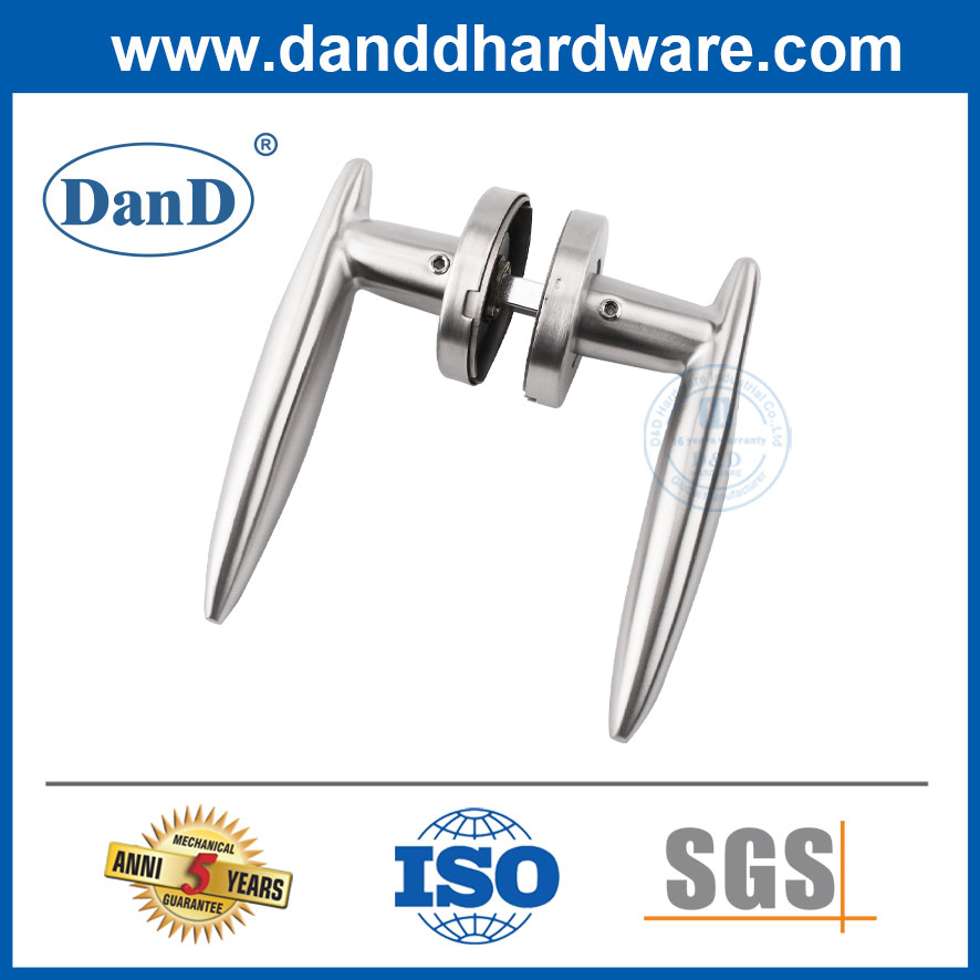 SS304 Solid Wood Door Privacy Internal Interior Door Lock Lever Handle-DDSH020