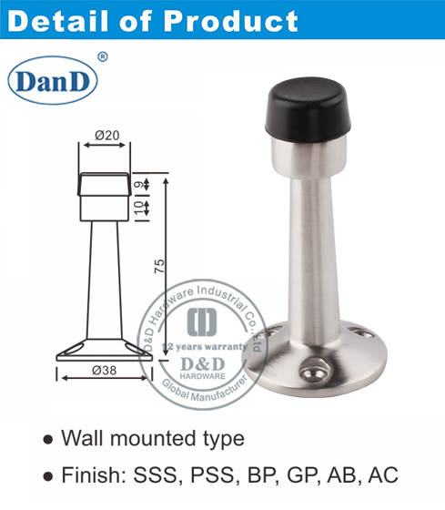 Metal Door Stopper-D and D Hardware