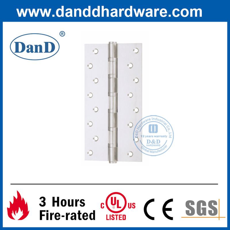 Stainless Steel 304 Silver Heavy Duty Commercial Door Hinge-DDSS054