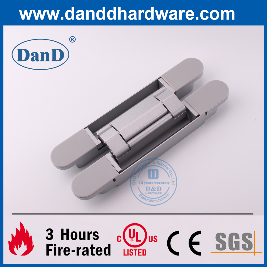 Heavy Duty Zinc Alloy 3D Invisible Door Hinge for External Door-DDCH008-G120