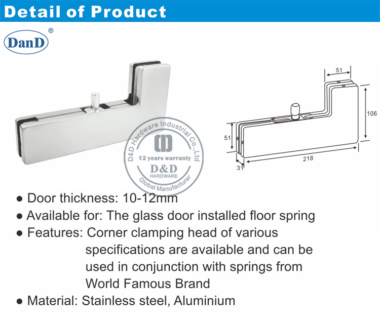 Patch Fitting Crank Clamp-D and D Hardware