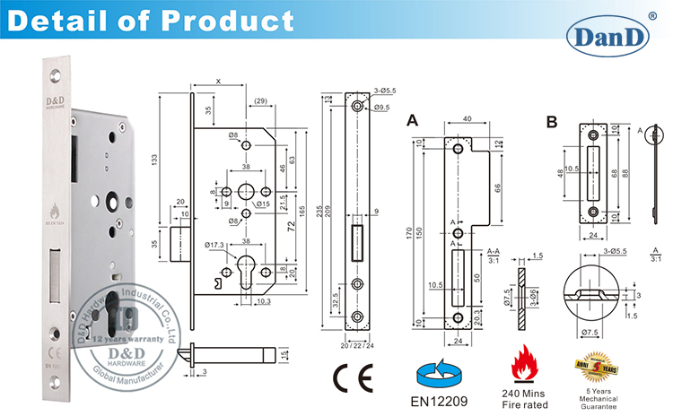 CE Deadbolt Door Lock-D and D Hardware