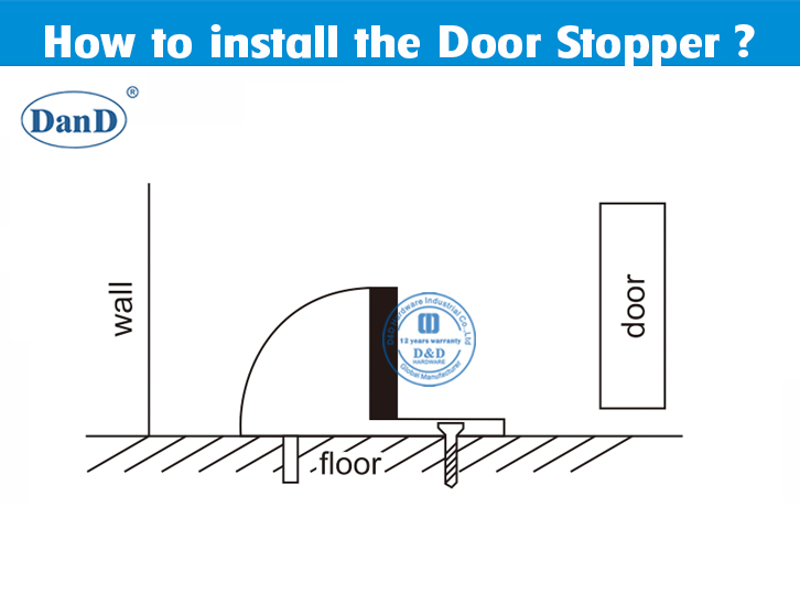 Half Moon Floor Mounted Door Stop-D and D Hardware