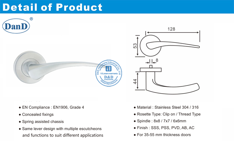 Wooden Lever Door Handle-D and D Hardware
