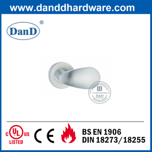 SS304 Simple Design Solid Lever on Rose Door Handle-DDSH038
