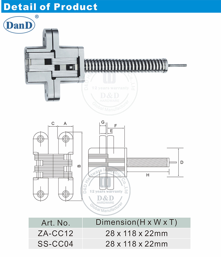 Stainless Steel Hinge-D and D Hardware