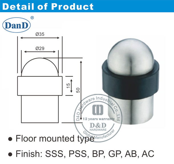 Rubber Door Stop-D and D Hardware