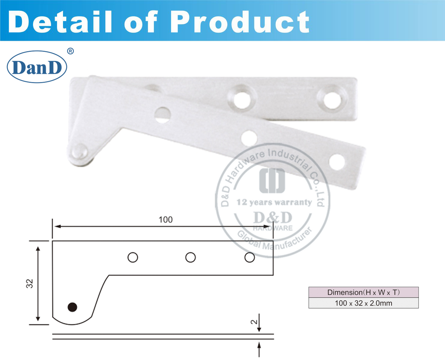 Stainless Steel Pivot Hinge-D and D Hardware