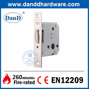 Euro Stainless Steel 304 Roller Bolt Mortise Lock for Internal Door-DDML030