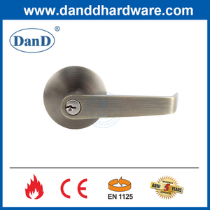 Antique Brass CE EN1125 Fire Proof Escutcheon Lever Trim Lock Handle-DDPD012