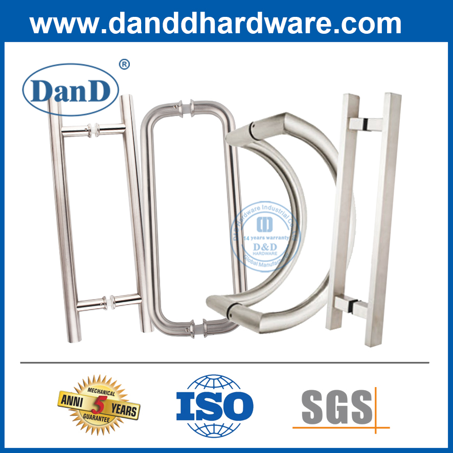 Stainless Steel Black Metal Pull Handles Glass Door Handles for Sale-DDPH033