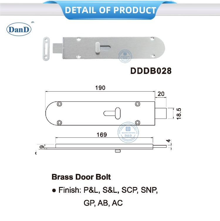 Doo Bolt Supplier 