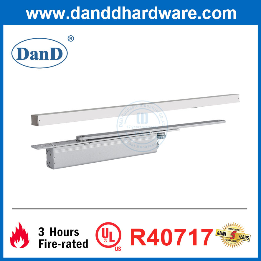Fireproof Adjustable Speed Concealed Commercial UL Aluminum Alloy Door Closer-DDDC053