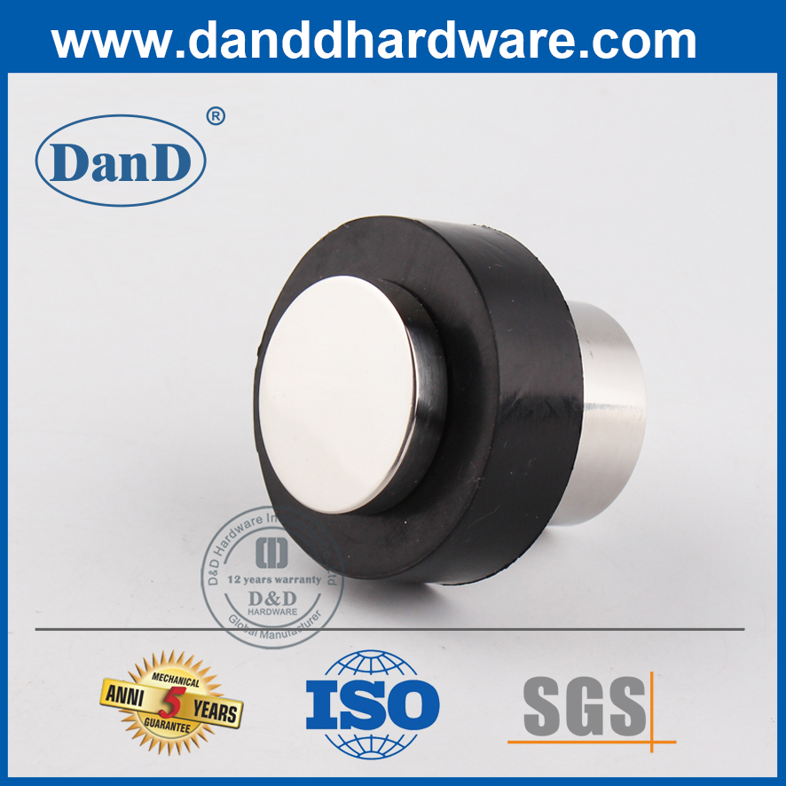 Stainless Steel Rubber Door Fitting Stopper for Wood Door-DDDS007