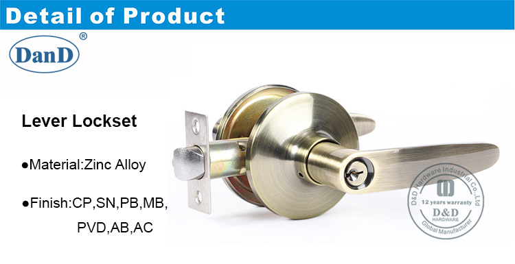 Tubular Lever Lock-DDLK076-D and D Hardware