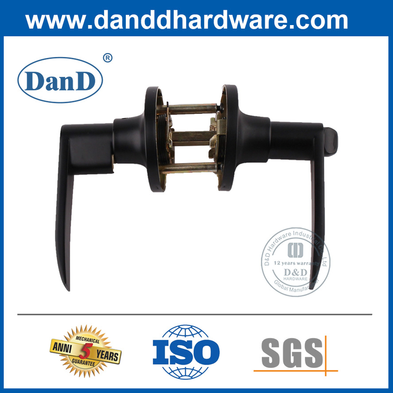 Matte Black Zinc Alloy Office Function Lockset-DDLK094