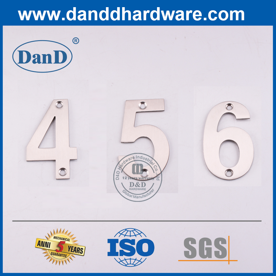 Stainless Steel Wall Mounted Type Door Number Sign Plate-DDSP013