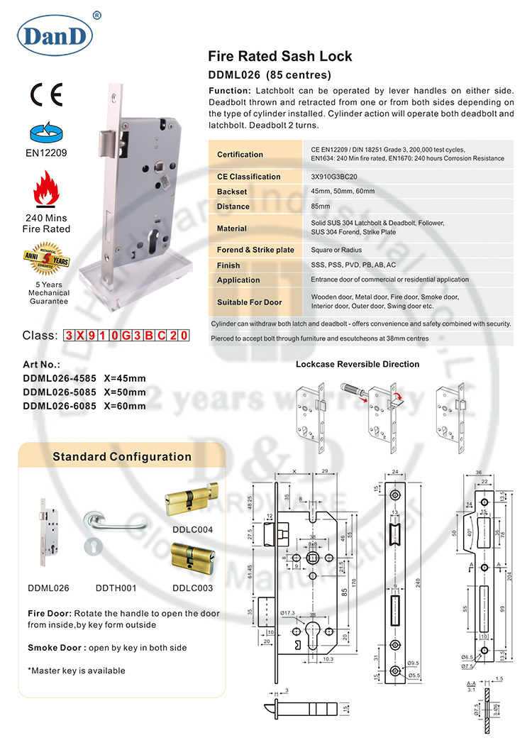 Most Security Lock-D and D Hardware