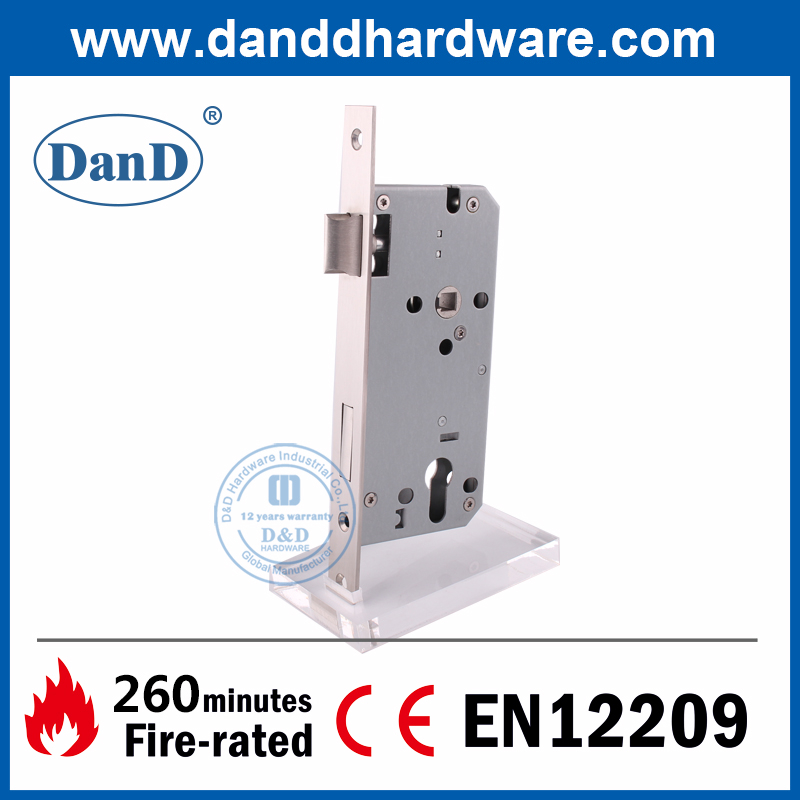 CE Stainless Steel Fire Rated Mortise Exterior Door Lock-DDML026-5085