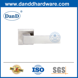 Interior Door Hardware Stainless Steel Square Solid Lever Door Handle-DDSH057