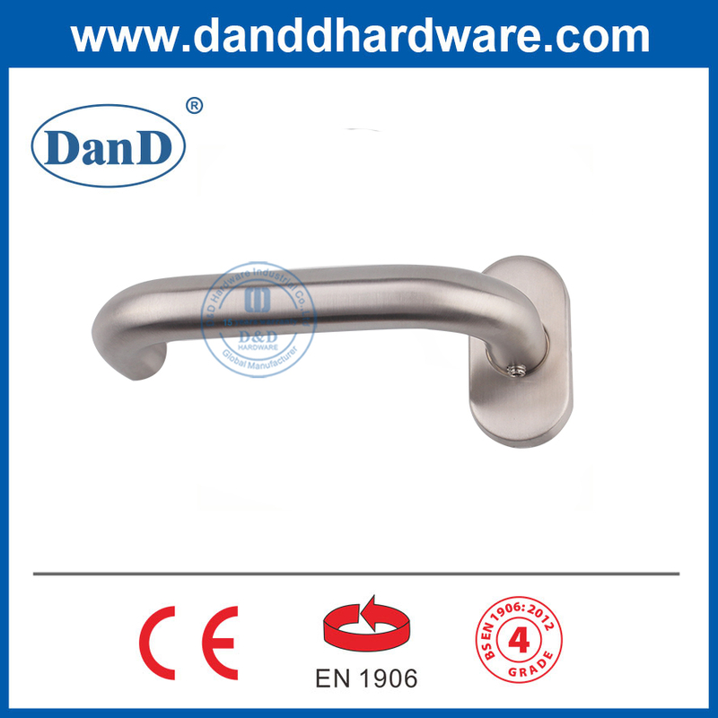 EN1906 Commercial Door Handle Stainless Steel Hollow Tube Door Lever