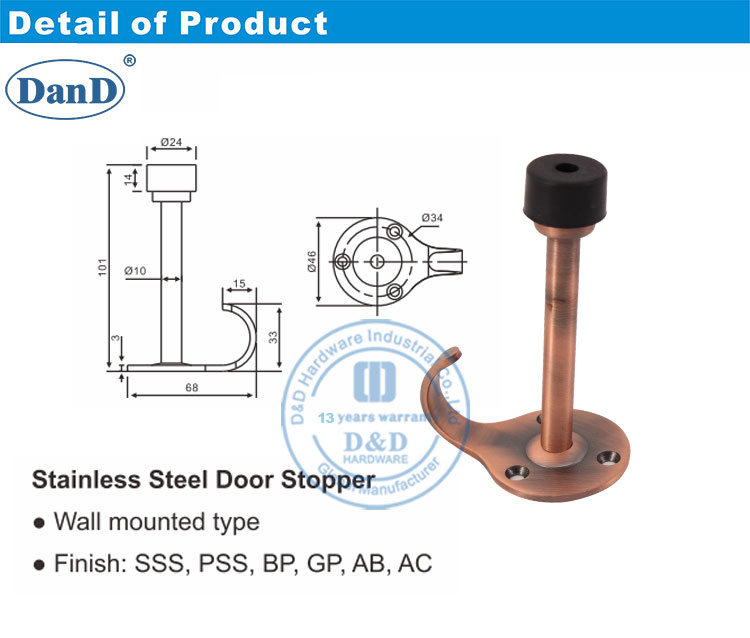 door stop for exterior door
