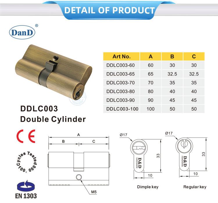 Antique Brass Lock Cylinder