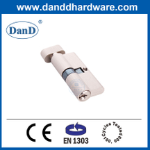 Lock Cylinders Supplier EN1303 Satin Nickel Solid Brass Door Lock Key Cylinder-DDLC004-70mm-SN