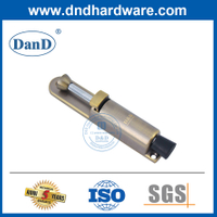 Stainless Steel Antique Brass Spring Rubber Door Stopper Foot Operated Door Holder for Door-DDDS034