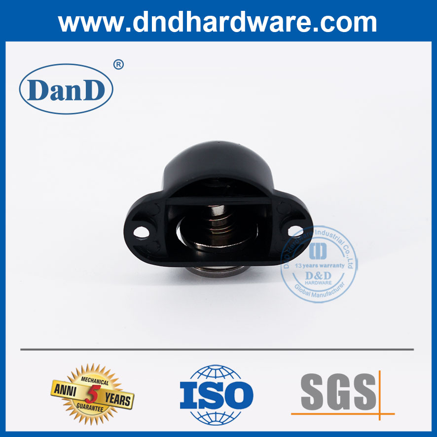 Matt Black Door Floor Stop Magnetic Zinc Alloy Entry Door Stop-DDDS031