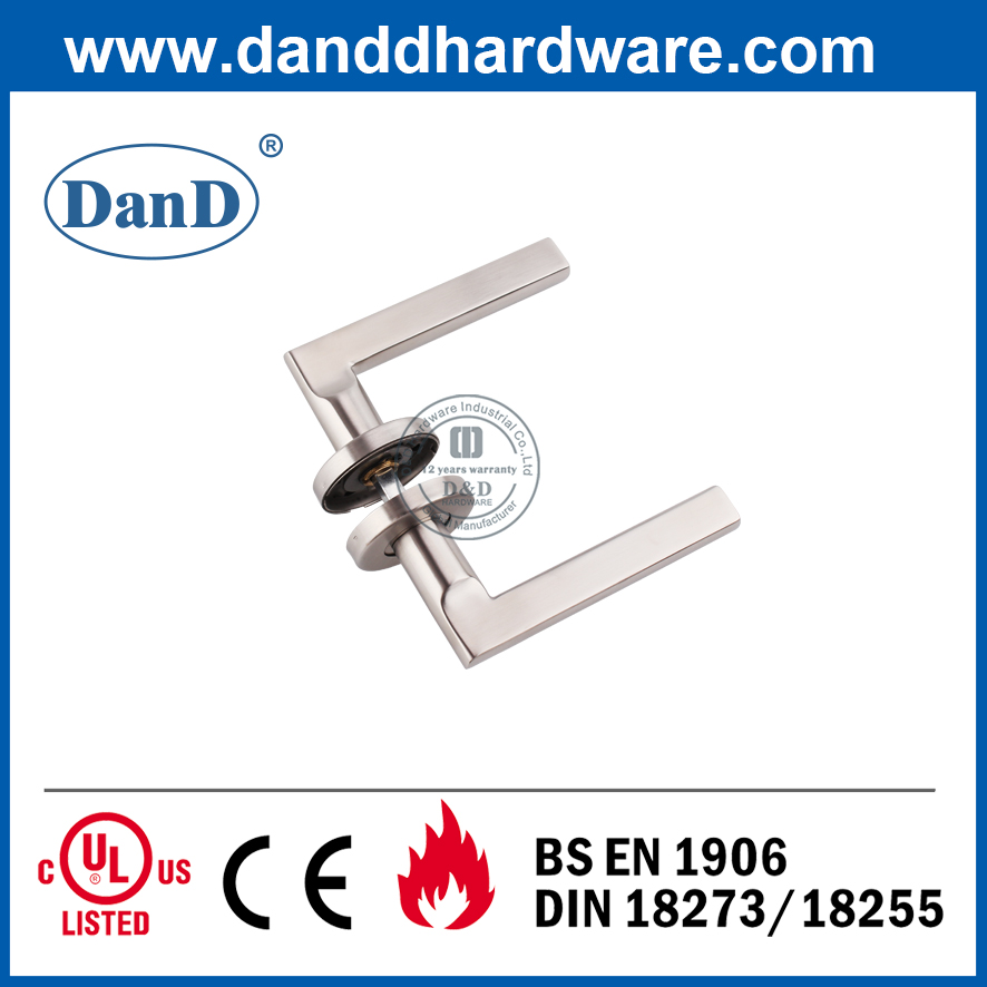 Stainless Steel 304 Door Fitting Hollow Lever Handle for Flush Door-DDTH035