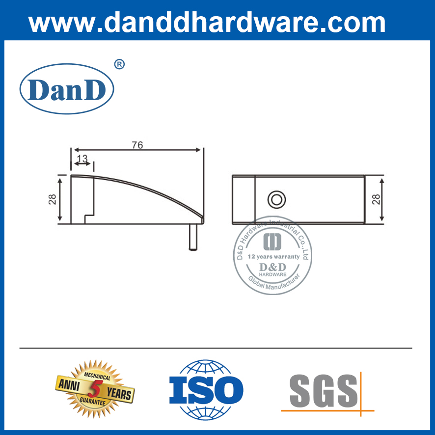 Modern Stainless Steel Floor Mounted Door Stop-DDDS013