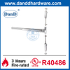 UL ANSI Grade 1 SS304 Vertical Rod Emergency Exit Door Push Bar-DDPD004