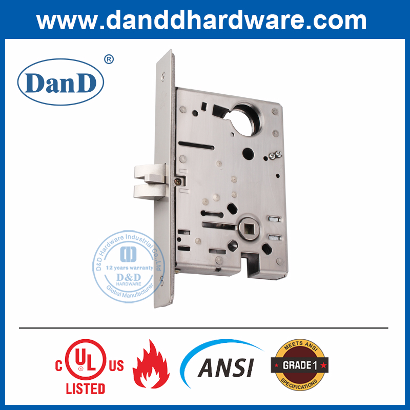 SUS304 ANSI Grade 1 Latchbolt Closet Passage Door Lock -DDAL01