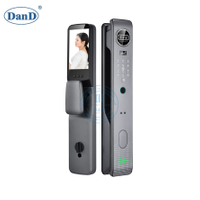 3D Face Recognition Video Intercom Biometric Fingerprint Key Code Card Smart Door Lock-DDFL054