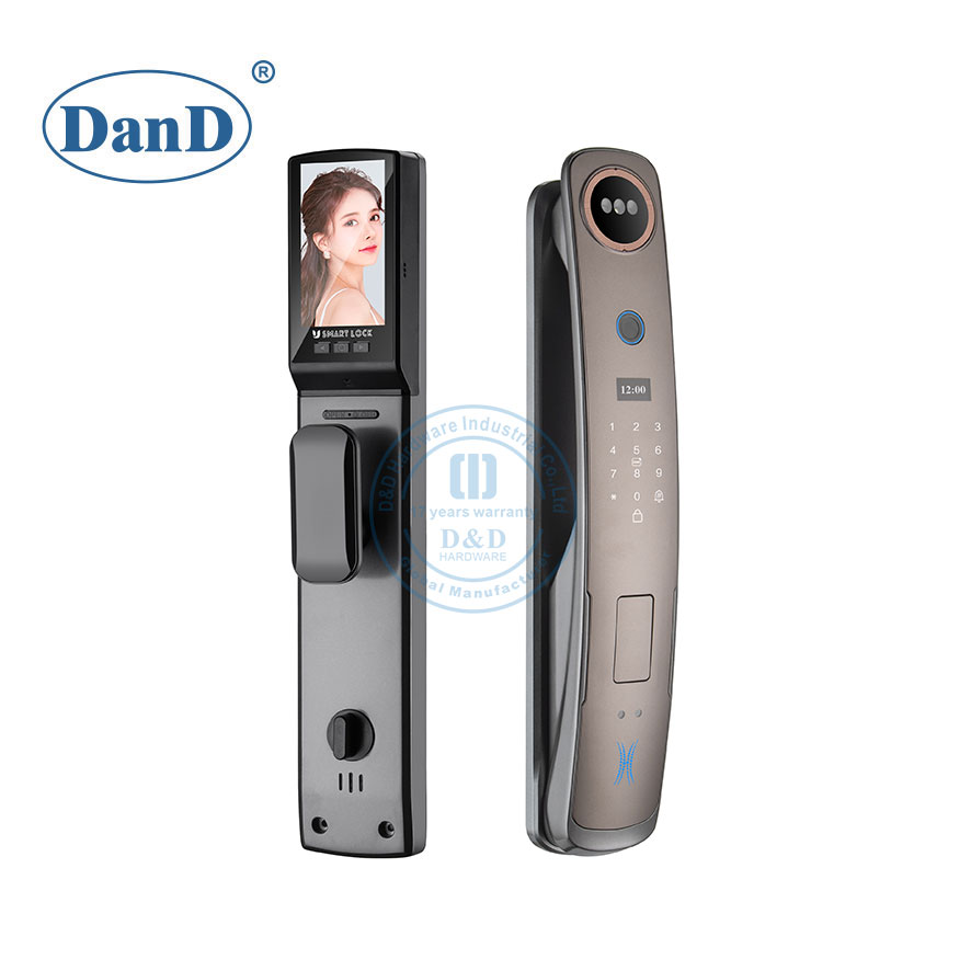 WiFi Fingerprint Face Recognition Smart Keyless Door Locks with Video-DDFL316