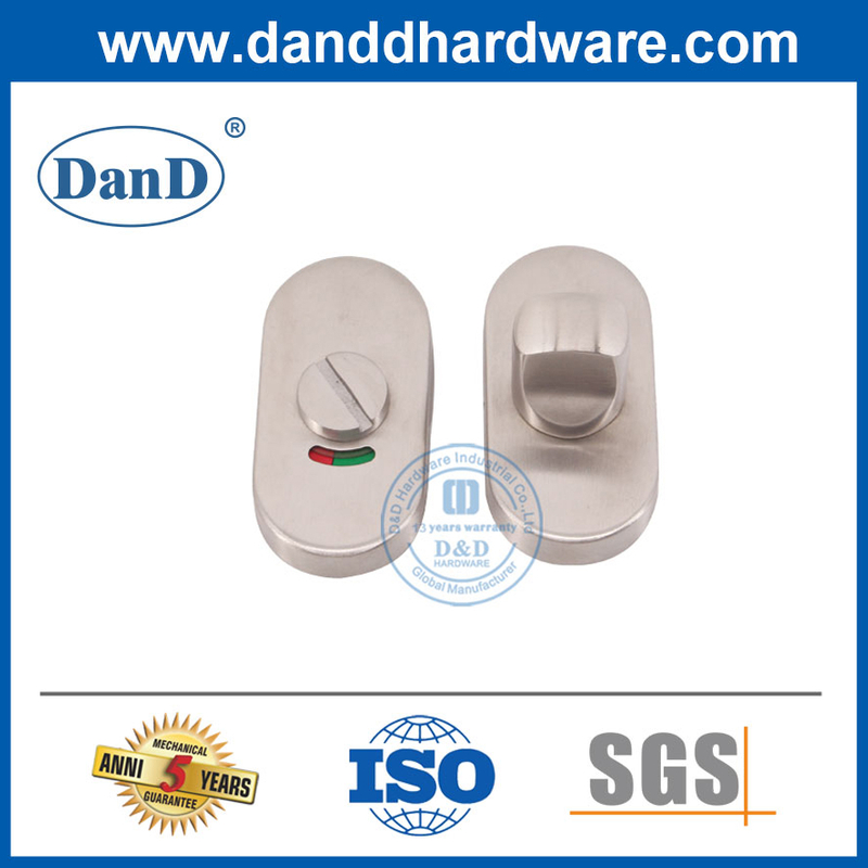 High Quality Stainless Steel Thumb Indicator Lock for Toilet Partition-DDIK010