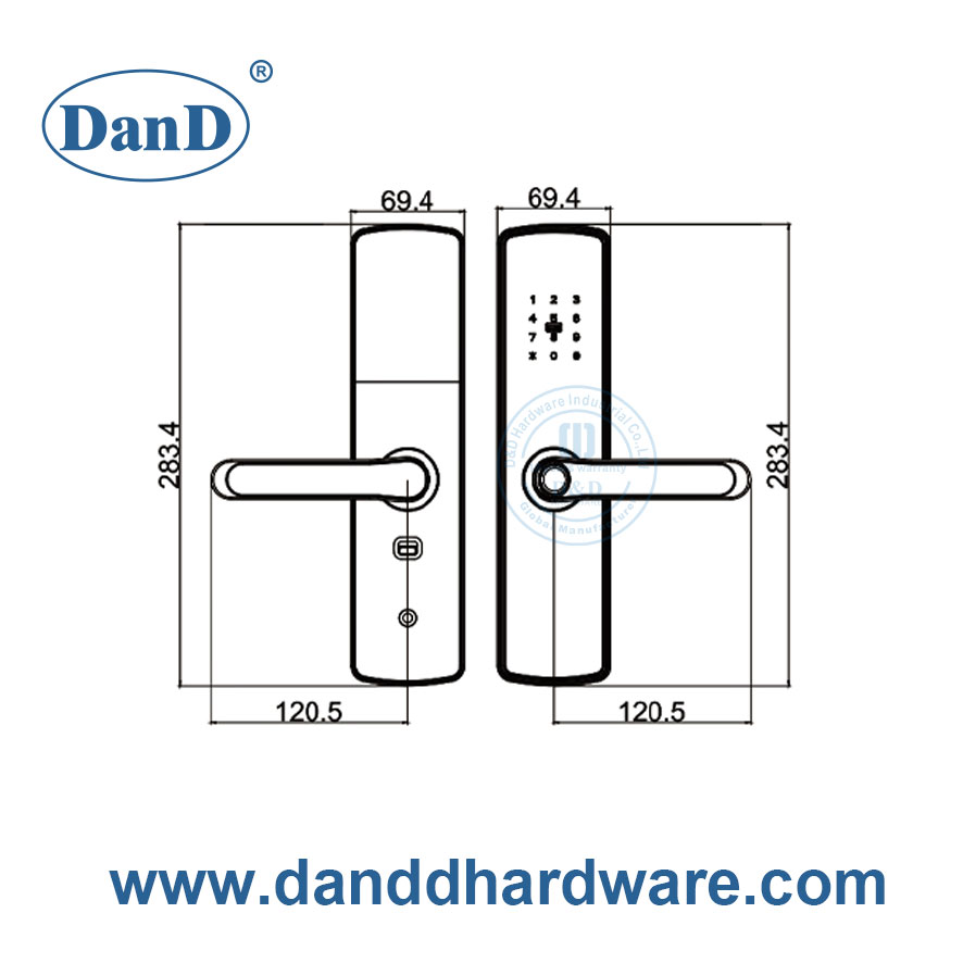 Combination-Lock Electronic Smart Door Lock for Apartment Hotel-DDFL413