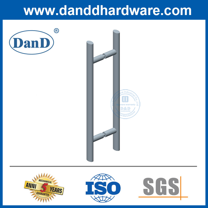 Modern Glass Door Pulls Stainless Steel Oval Shape T Bar Pull Handle for Door-DDPH037