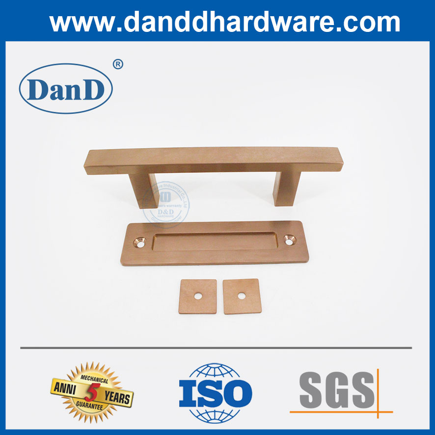 Stainless Steel Rose Gold Sliding Door Pull Handles Hardware for Barn Door-DDBD103