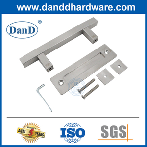 Outside Barn Door Hardware Satin Stainless Steel Sliding Barn Door Handle-DDBD104