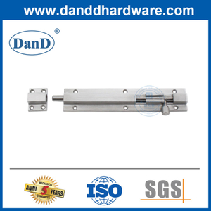 200X39mm Flush Tower Barrel Bolt Door Hardware Stainless Steel Surface Bolt Lock-DDDB035