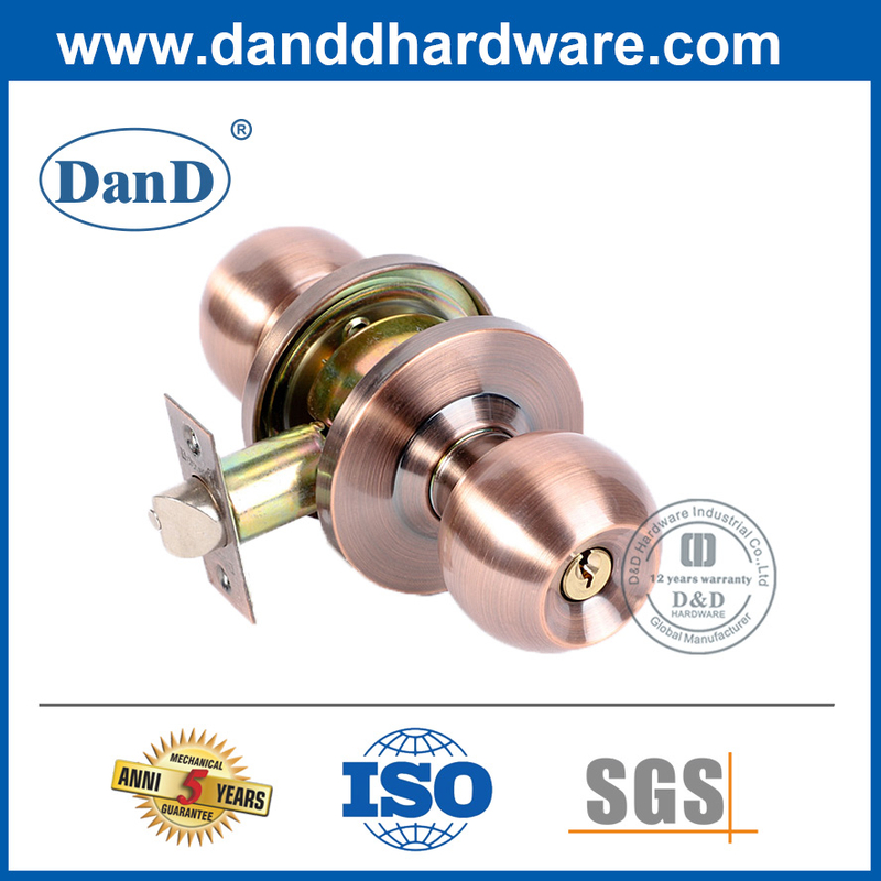 Zinc Alloy Antique Copper Door Knob for Front Door-DDLK050