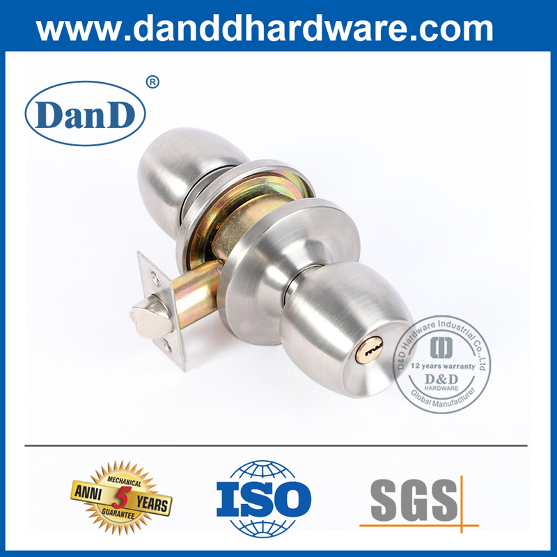 Contemporary Zinc Alloy Interior Door Knobs with Lock-DDLK065