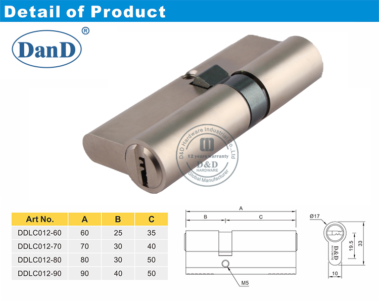 Offset Double Cylinder-D and D Hardware