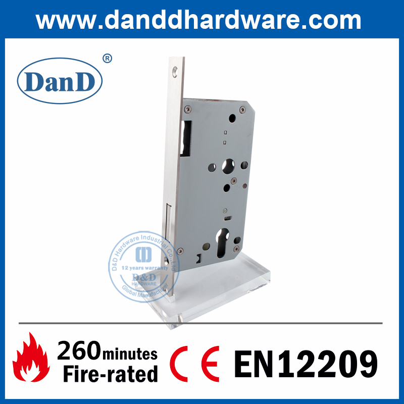 BS EN12209 SUS304 Fire Entrance Door Deadbolt Lock- DDML013-6072